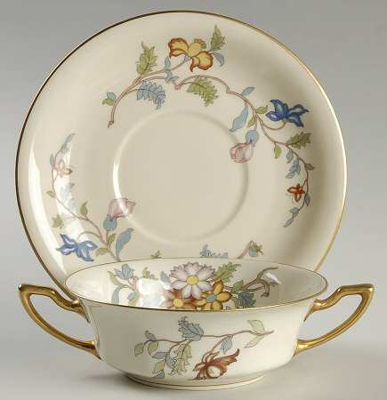 Persiana Flat Cream Soup Bowl & Saucer Set