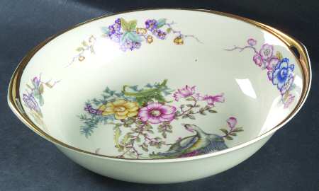 Phoenix (U.S. Zone, Gold Trim & Verge) 9" Round Vegetable Bowl