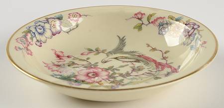 Phoenix (U.S. Zone, Gold Trim & Verge) Rim Fruit/Dessert (Sauce) Bowl
