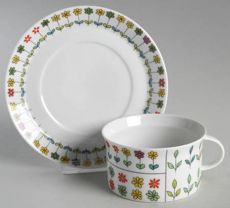 Piemonte Flat Cup & Saucer Set