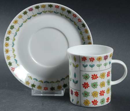 Piemonte Flat Cup & Saucer Set
