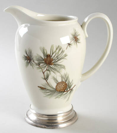 Pine Needles 32 Oz Pitcher with Sterling Base