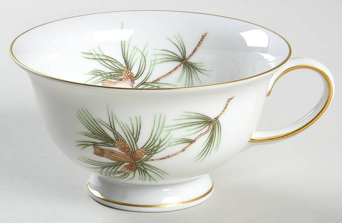 Pine Needles Footed Cup