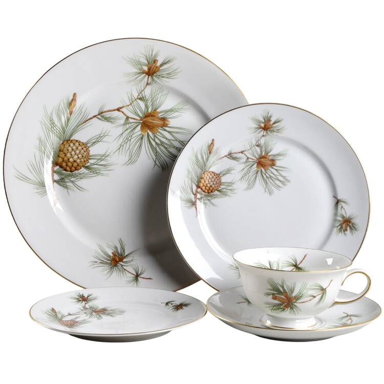 Pine Needles 40  Piece Estate Set