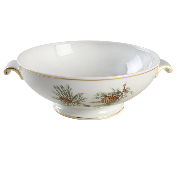 Pine Needles Round Vegetable No Lid