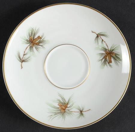 Pine Needles Saucer for Demitasse Cup