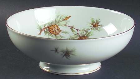 Pine Needles 8" Round Vegetable Bowl
