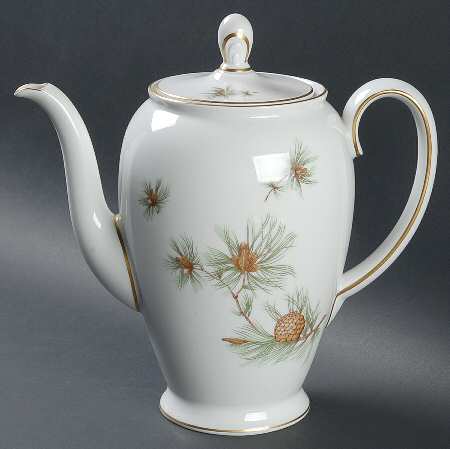 Pine Needles Coffee Pot & Lid