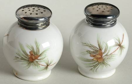 Pine Needles Individual Salt & Pepper Set