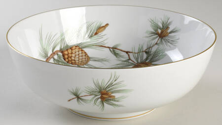 Pine Needles 8" Round Vegetable Bowl