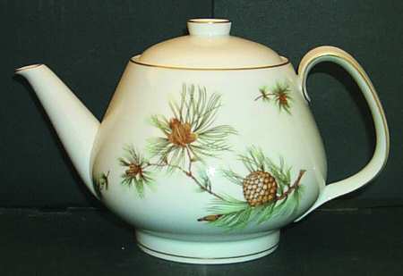 Pine Needles Teapot & Lid