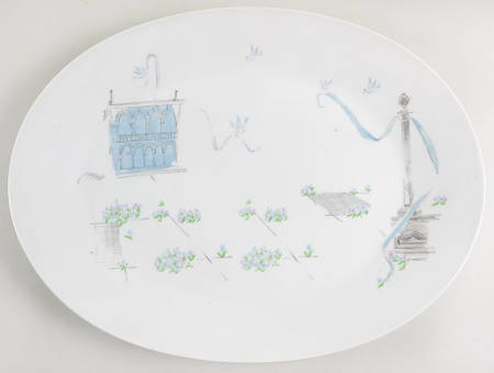 Plaza 17" Oval Serving Platter