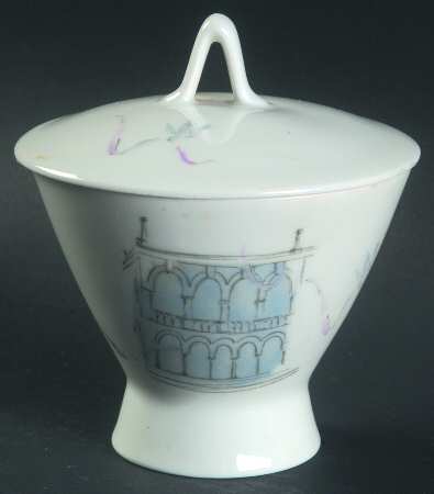 Plaza Sugar Bowl & Lid