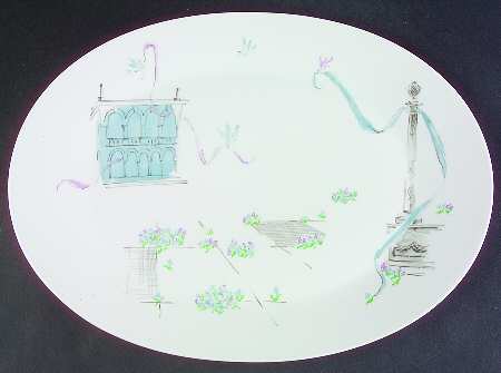 Plaza 15" Oval Serving Platter