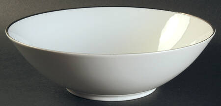 Platinum Band (Rhythm Shape) 9" Round Vegetable Bowl