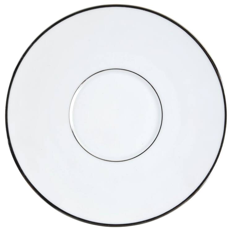 Platinum Band (Rhythm Shape) Saucer for Cream Soup/Cereal Bowl