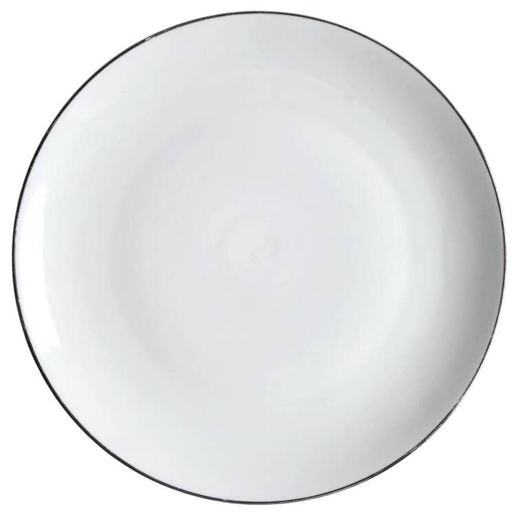 Platinum Band (Rhythm Shape) 12" Chop Plate (Round Platter)