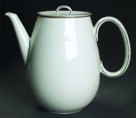 Platinum Band (Rhythm Shape) Coffee Pot & Lid