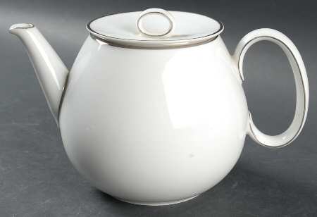 Platinum Band (Rhythm Shape) Teapot & Lid