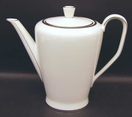 Platinum Band (Bettina Shape) Coffee Pot & Lid