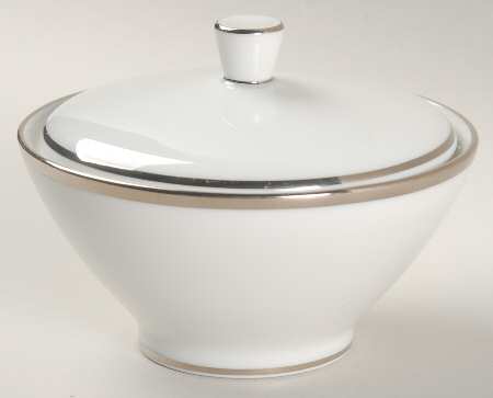 Platinum Band (Bettina Shape) Sugar Bowl & Lid