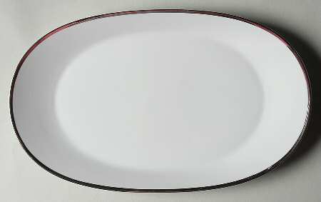 Platinum Band (Bettina Shape) 13" Oval Serving Platter