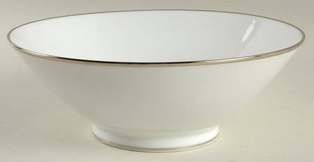 Platinum Band (Bettina Shape) 8" Round Vegetable Bowl