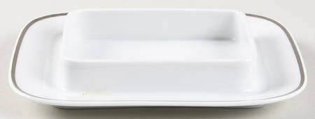 Platinum Band Linear Shape Square Butter No Lid