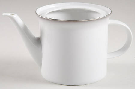 Platinum Band Linear Shape Teapot No Lid