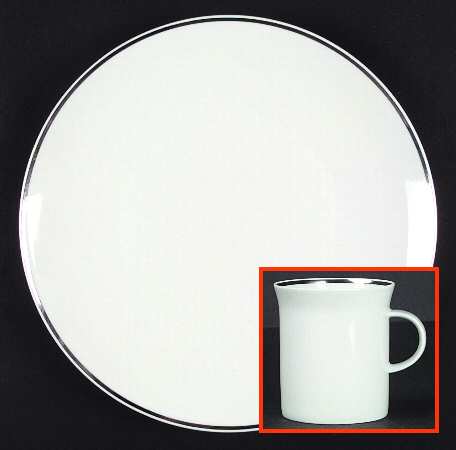 Platinum Band Linear Shape by Rosenthal - Continental