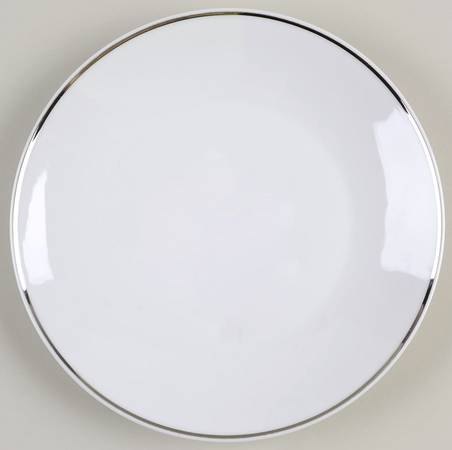 Platinum Band Linear Shape Salad Plate