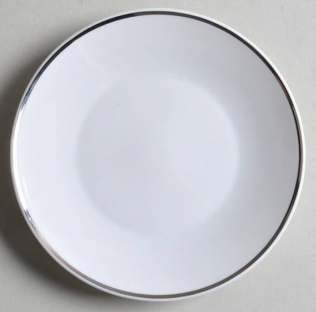 Platinum Band Linear Shape Bread & Butter Plate
