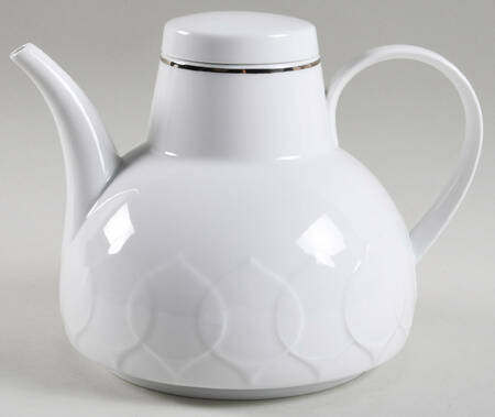 Platinum Band (Lotus Shape) Teapot & Lid
