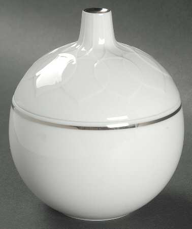 Platinum Band (Lotus Shape) Mini Sugar Bowl & Lid