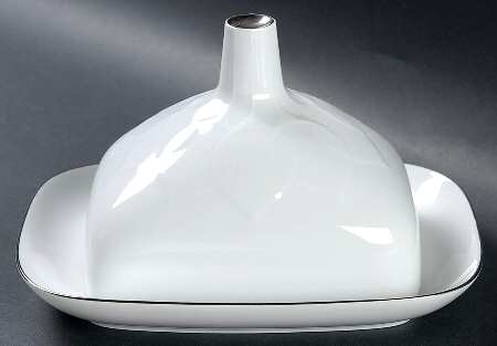 Platinum Band (Lotus Shape) Square Covered Butter