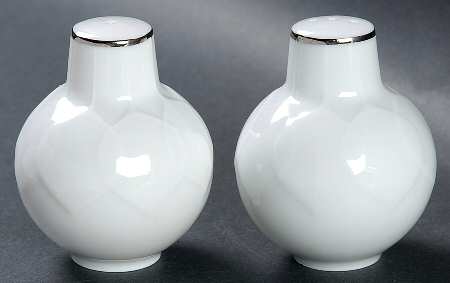 Platinum Band (Lotus Shape) Salt & Pepper Set