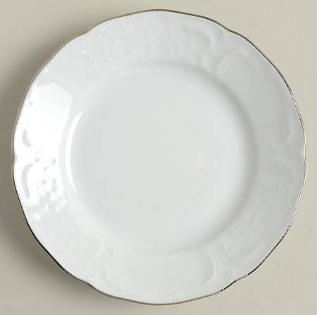 Platinum Band (Sanssouci, White) Bread & Butter Plate