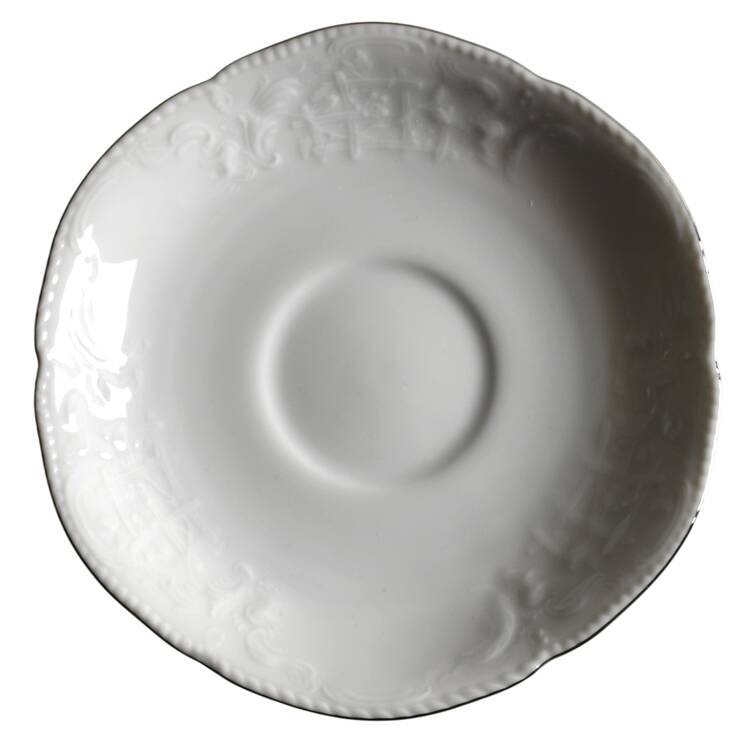 Platinum Band (Sanssouci, White) Saucer