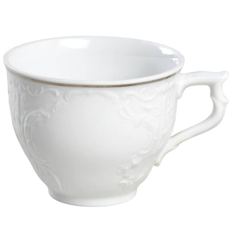 Platinum Band (Sanssouci, White) Flat Cup