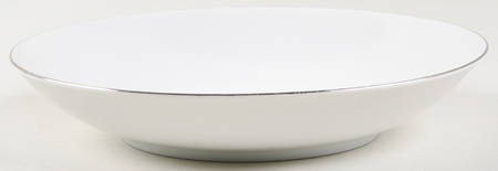 Platinum Band (Medallion Shape) Coupe Soup Bowl