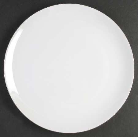 Platinum Band (Medallion Shape) 12" Chop Plate (Round Platter)