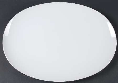 Platinum Band (Medallion Shape) 15" Oval Serving Platter