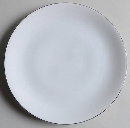 Platinum Band (Medallion Shape) Salad Plate