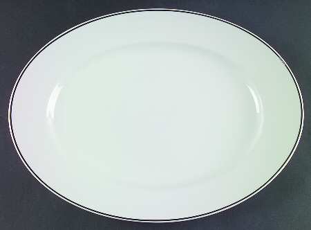 Platinum Band (Aida) 14" Oval Serving Platter