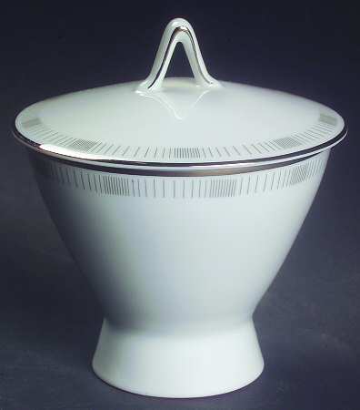 Platinum Lines Sugar Bowl & Lid