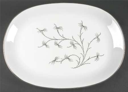 Platinum Palm 16" Oval Serving Platter