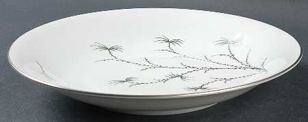 Platinum Palm Large Coupe Soup Bowl