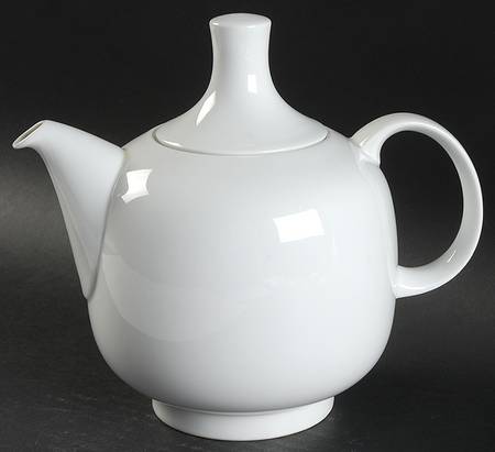Plus White Teapot & Lid