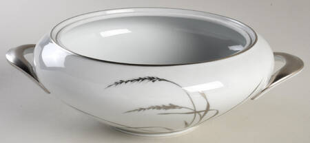 Platinum Wheat Round Vegetable No Lid