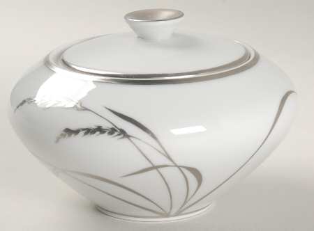 Platinum Wheat Sugar Bowl & Lid